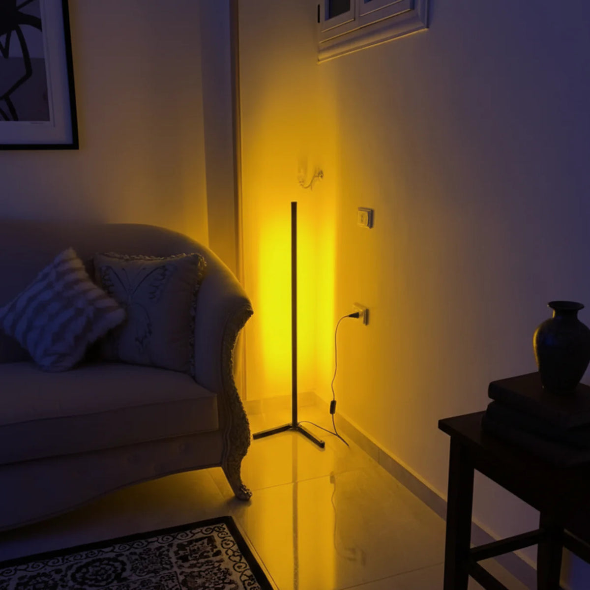 Warm Golden Floor Lamp